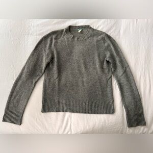 J.Crew- 100% Cashmere Sweater Grey